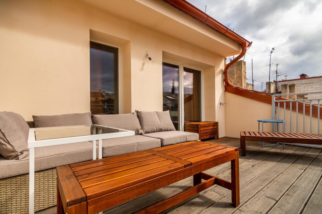 Ferienwohnung Prague Days - Premium Loft W Terrace - View - Netflix - Ac Exterior foto