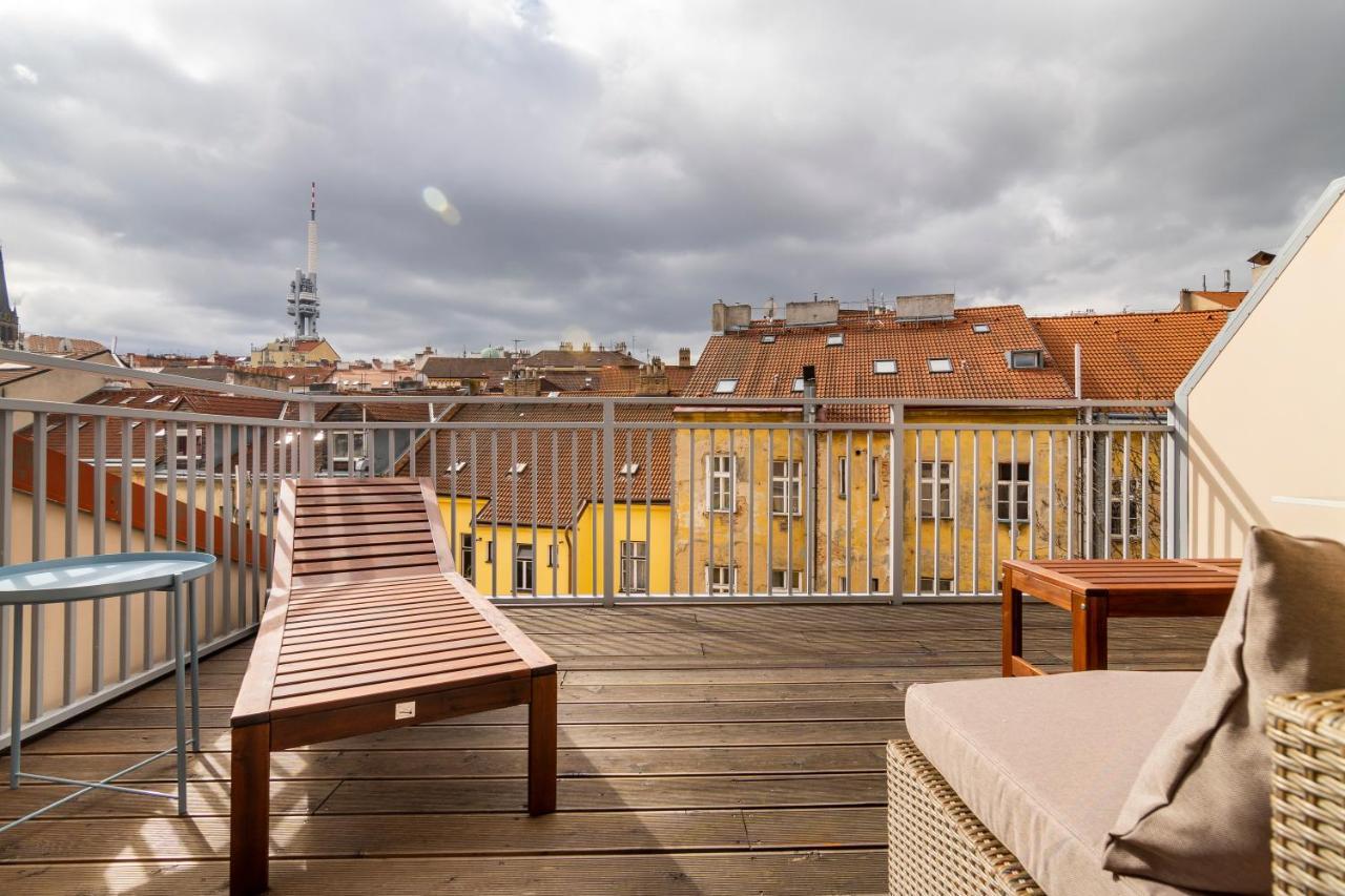 Ferienwohnung Prague Days - Premium Loft W Terrace - View - Netflix - Ac Exterior foto